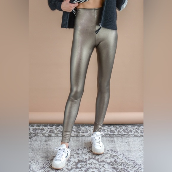 Commando Womens Large Perfect Control High Rise Legging Pants Bronze New - Picture 1 of 5